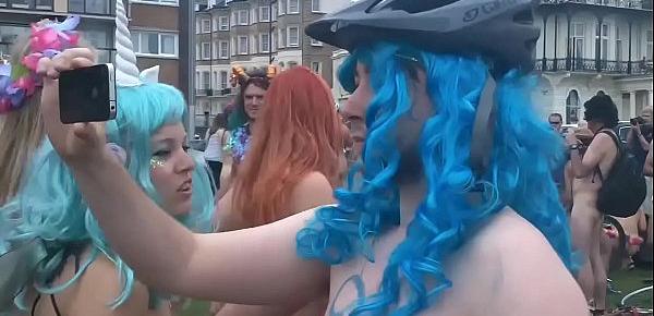  The Brighton 2015 Naked Bike Ride Part2 [Warning Contains Full Frontal Nudity}
